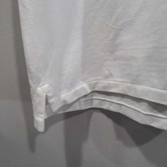 Polo Ralph Lauren Mens SS Polo Big Pony '3' Shirt Size XL Slim Fit White Cotton - Picture 6 of 10